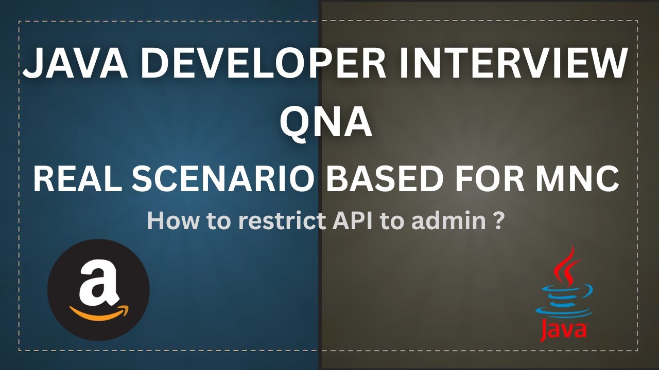 How to give a user access to API in spring boot | Java scenerio based question for experience floks