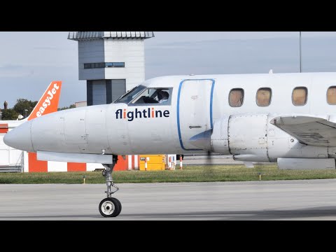 ✈ Flightline Fairchild Metroliner EC-GXJ Garrett TPE331 Engine Start up!