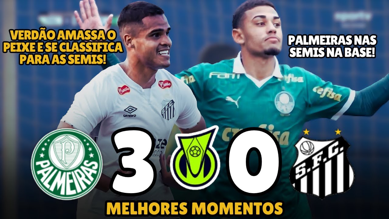 Palmeiras 3 x 0 Santos | Melhores Momentos | Quartas de Final ...