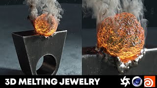 3D Melting Jewelry | Houdini   Octane