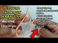 CARA MEMBUAT TALI RAJUT SERBAGUNA MODEL KEPANG,HOW TO MAKE MULTIPURPOSE KNITTING ROPE BRAID MODEL