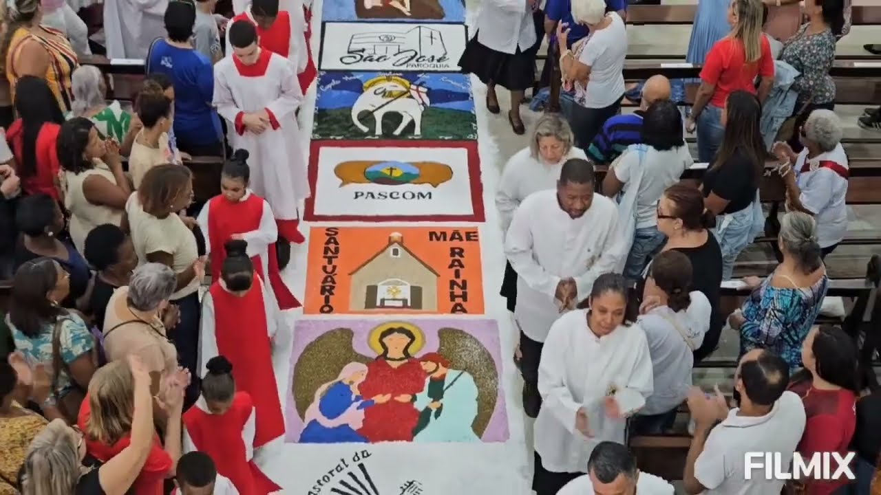 PROCISSÃO Corpus Cristi Paroquia São José Taquara