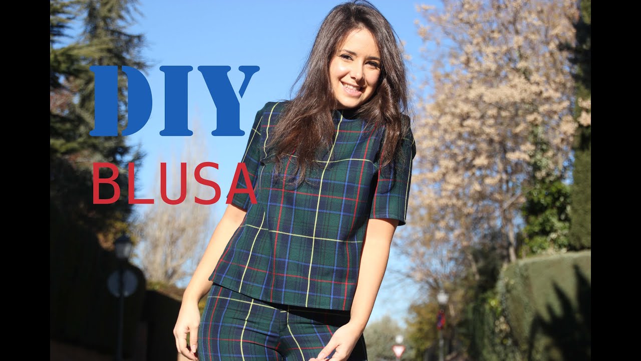 DIY Costura: cómo blusa de cuadros (patrones -