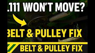 John Deere L111 Drive Belt &amp; Idler Pulley Replacement (L100 Series 42″) + Routing Tips