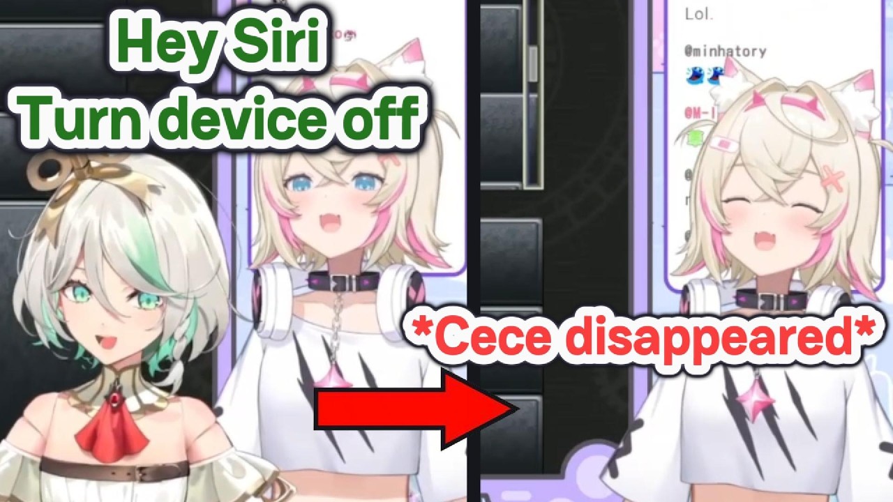 Cecilia's prank backfires making Mococo laugh so hard