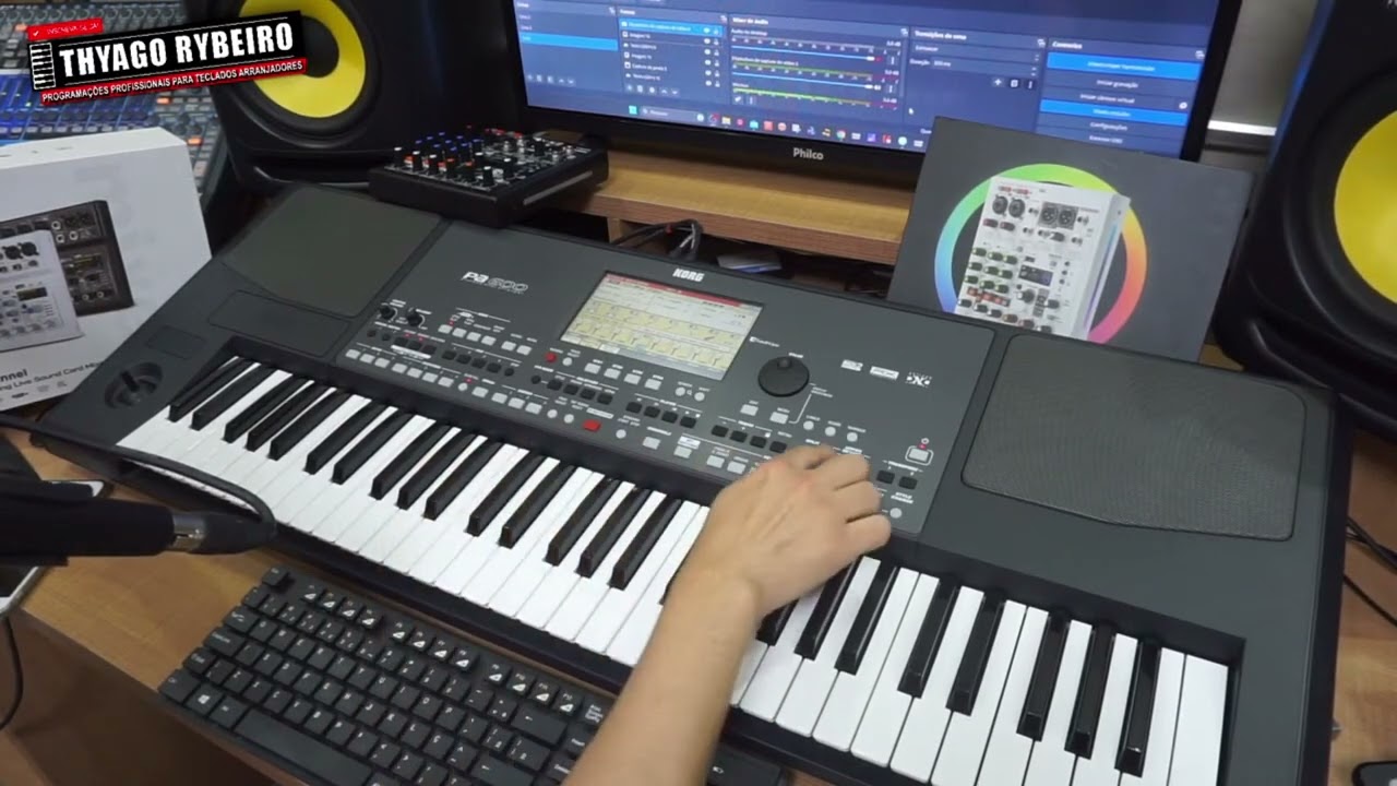 🎵Como gravar uma Guitarra ou Violão no MODE GUITAR, direto no teclado KORG PA600 ? By Thyago Rybeiro