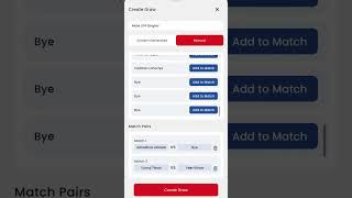 How to generate draws/brackets