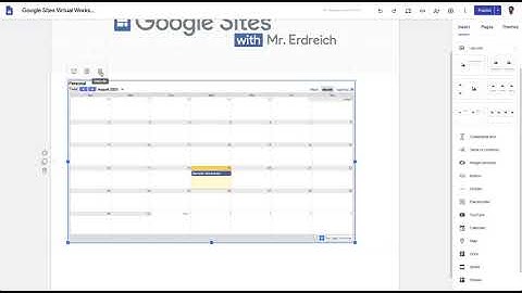 How to embed Google Calendars on a Google Site