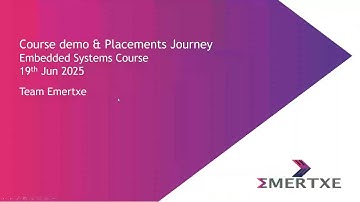 Course Demo & Placement Journey - Embedded Systems | 19th June 2025