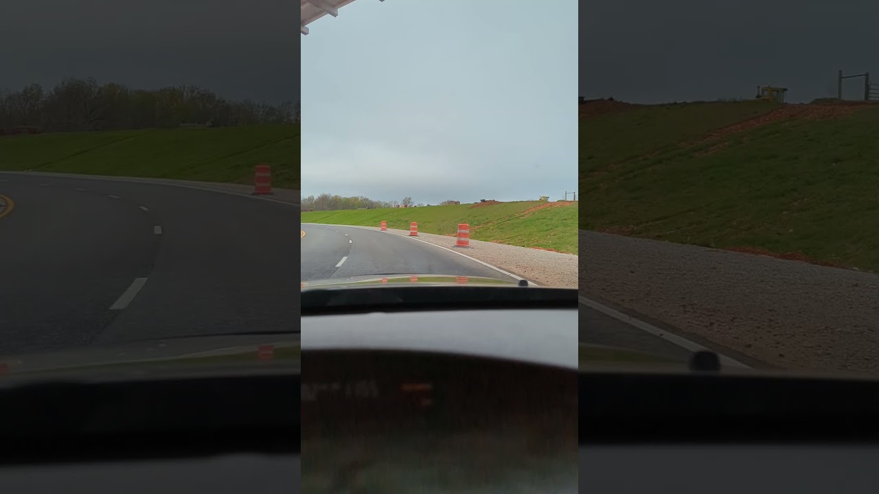 US-412 westbound interchange with AR-612 construction site