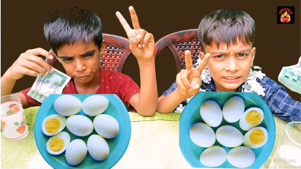 Spicy boiled egg eating challenge Eating Competition Food