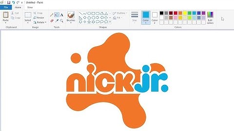 How to draw the Nick Jr. logo using MS Paint | How to draw on your computer