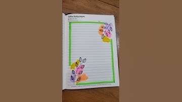 BORDERS🌼| Cute Front Page Border Design For Assignments💖✨ #shorts #coverpagedesign #frontpage