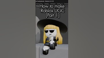 🎩 How to make ROBLOX UGC! [Part 1] #roblox #robloxfyp #robloxstudio #robloxdev #robloxugc