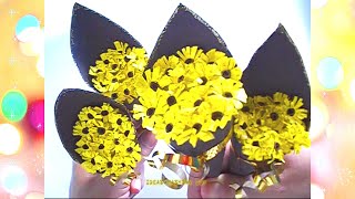 DIY-Ramo de FLORES AMARILLAS