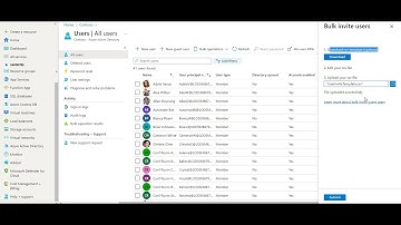 Invite bulk Users in Azure Active Directory Step by Step||Edit users in CSV ||Azure Active Directory