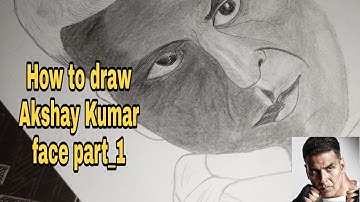 How to draw Akshay Kumar face easy tutorial part _1
