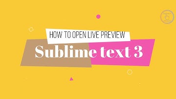 live preview code in sublime text 3