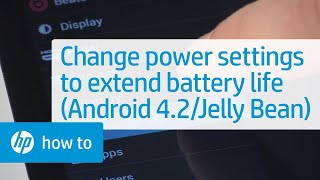 Changing Power Settings to Extend Battery Life (Android 4.2/Jelly Bean) | HP Tablets | HP screenshot 5