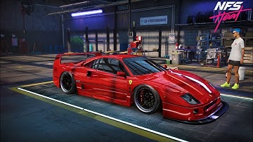 Need For Speed Heat | Ferrari F40 | Max Build 400+ | Customization