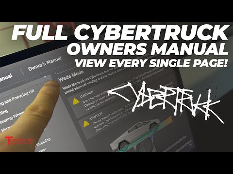 Entire Tesla Cybertruck Owners Manual - World's Most Boring Video! But...it's every spec & detail ℹ️