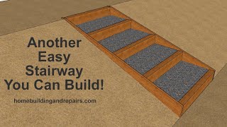 How To Use Guide Boards To Build Landscaping Stairs On Small Hillside  Easy Construction Projects