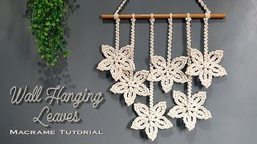 DIY Macrame Wall Hanging Leaves | Home Decor Ideas | Macrame Tutorial