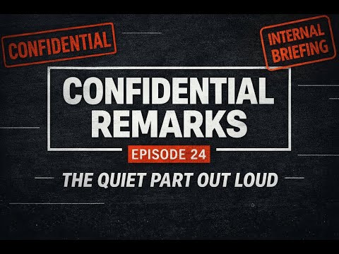 Video thumbnail for The Quiet Part Out Loud.