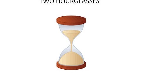 24 Standard Interview Puzzles - Two HourGlasses