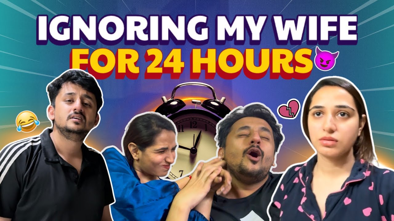 IGNORING MY WIFE FOR 24 HOURS CHALLENGE 🤣😈
