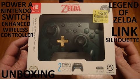 Unboxing Power A Legend Of Zelda Green Link Silhouette Enhanced Wireless Nintendo Switch Controller