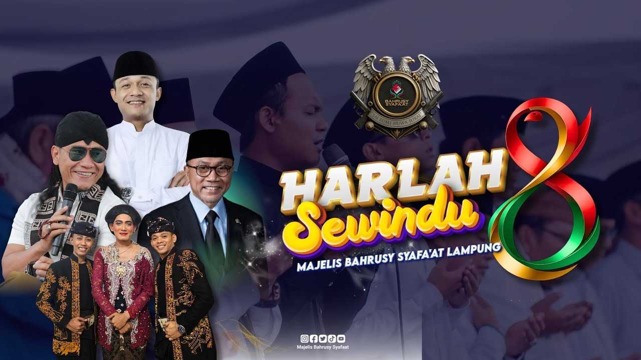 FULL‼️ ( GUS MIFTAH, CAK PERCIL CS)  HARLAH SEWINDU MAJELIS BAHRUSY SYAFA'AT LAMPUG