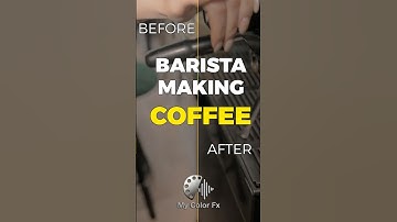 Coffee Barista Cinematic Color Grading | DaVinci Resolve Portfolio #Shorts