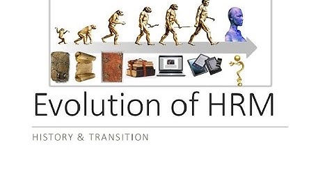 Evolution of Human Resource Management