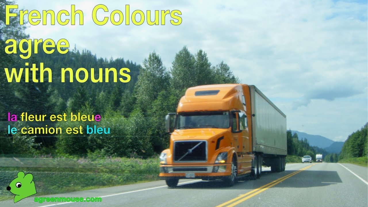 Colours In French Agreements YouTube