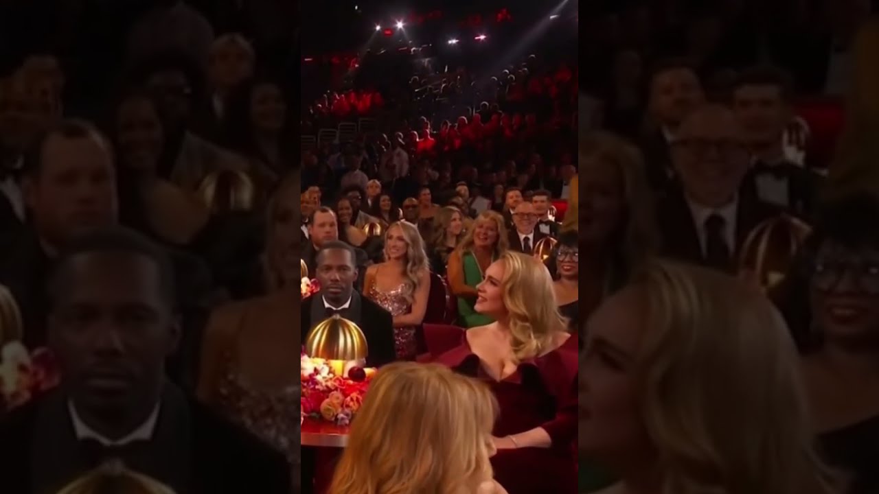 Adele Meets The Rock Therock Grammys