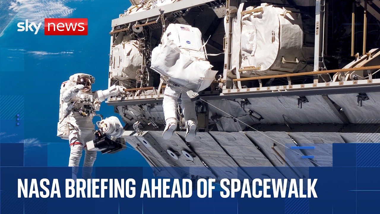 NASA holds news briefing ahead of spacewalk