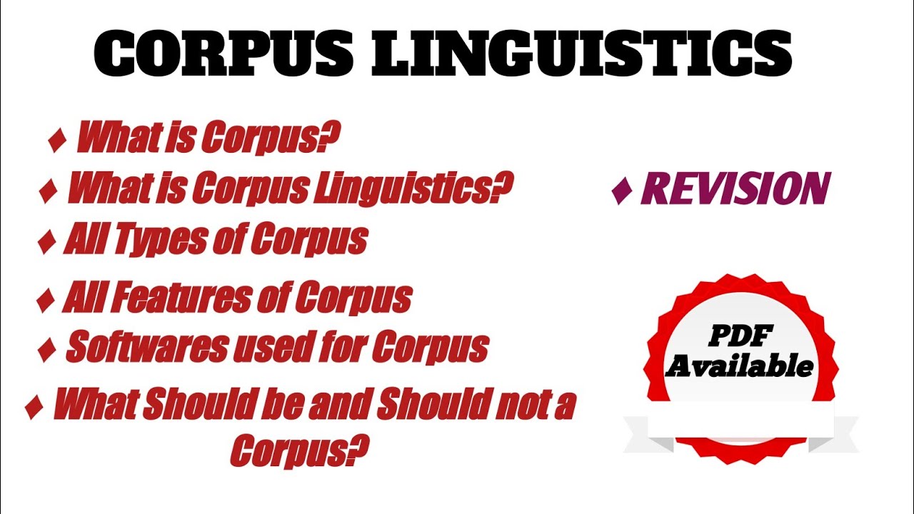 Corpus Linguistics in Urdu/Hindi| Features/Characterstics of Corpus| All Types of Corpus Linguistic