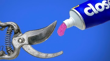 How to sharpen pruning shears to razor sharpness in just 5 minutes! Great idea from My dad