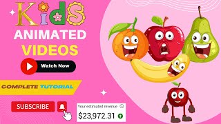 How to Create Kids Educational Animated Videos | Faceless Animated YouTube Videos |