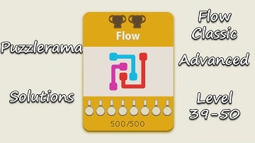 Puzzlerama Solutions - Flow Classic Advanced ( Level 39-50 )