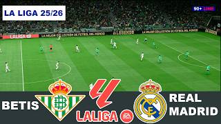 BETIS vs REAL MADRID | LA LIGA 25/26 | Full Match Simulation PES 21