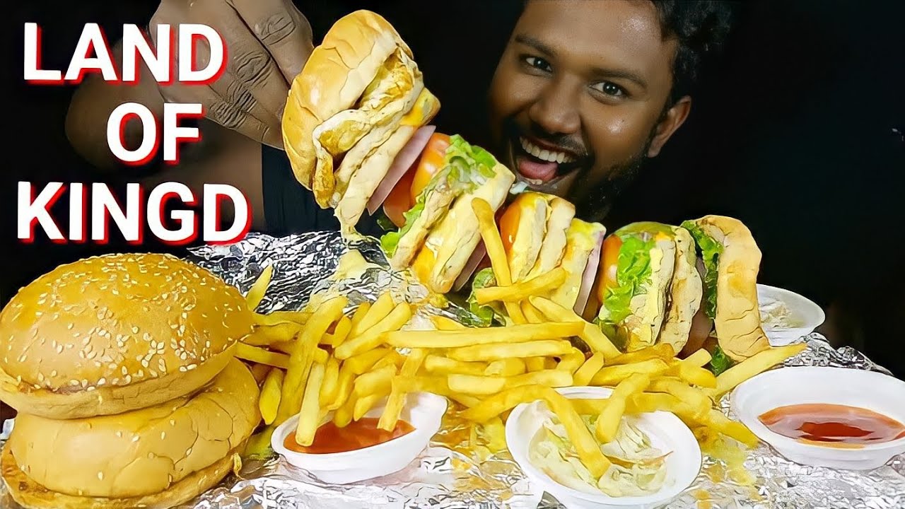 THE TALLEST BURGER in Sri Lanka with 11 Chicken Patties Land of Kings
