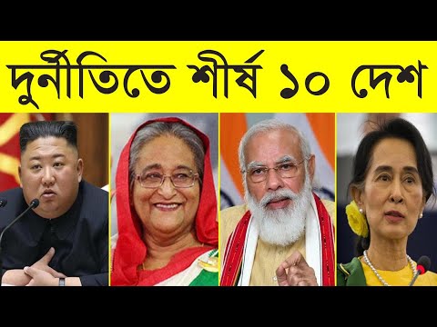 পৃথিবীর সবচেয়ে দুর্নীতিগ্রস্ত ১০ টি দেশ ,বাংলাদেশ কত নাম্বারে ?