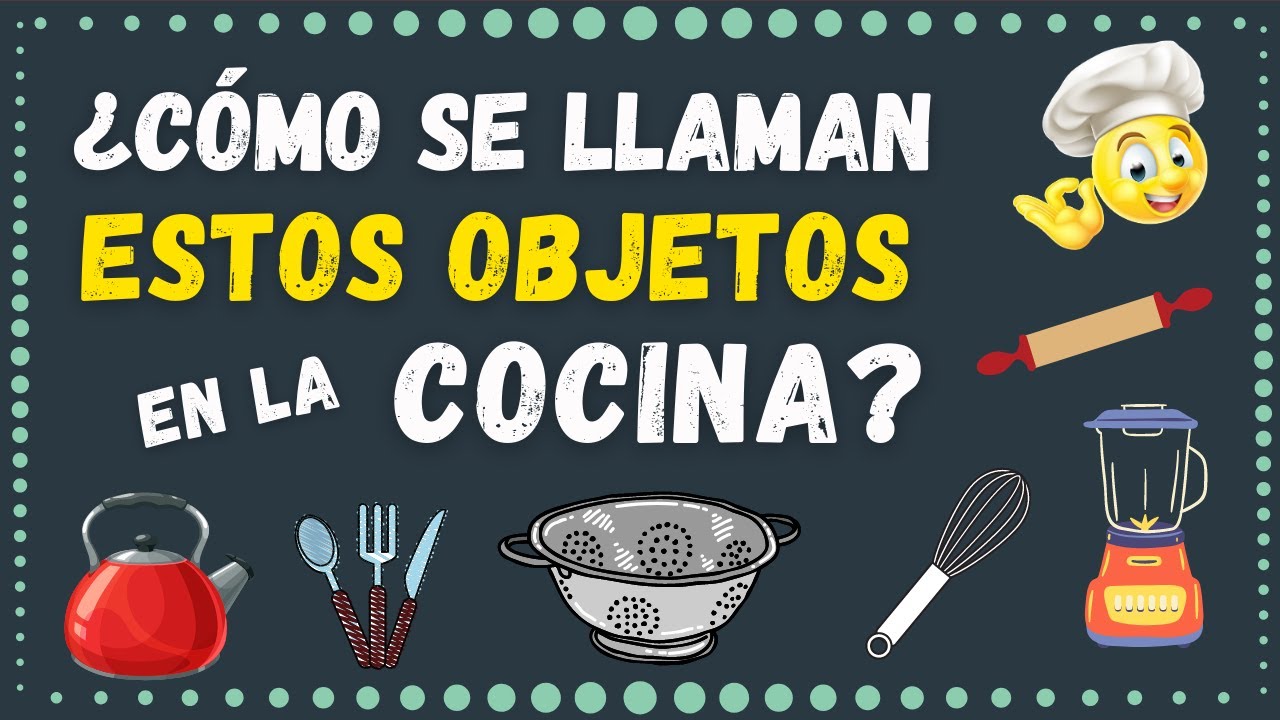 ¿Sabes el Nombre en Inglés de las Cosas en la COCINA? Haz esta Prueba