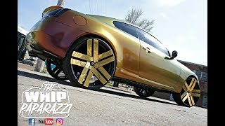 Will's Wrapped Flip Flop Infiniti G37 on Gold 26" Dub Butta Wheels