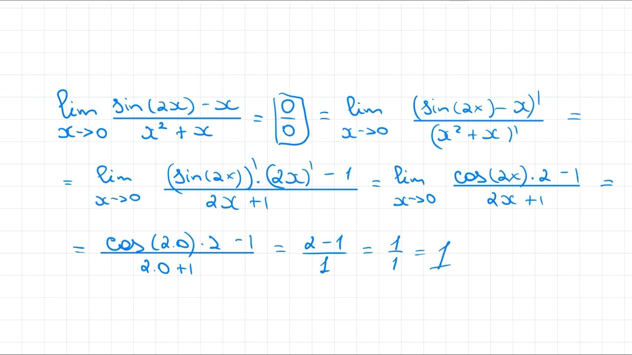 Regula lui l'Hospital explicată în 10 minute