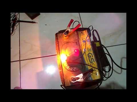 Cara membuat charger aki 12 volt otomatis ON OFF. 