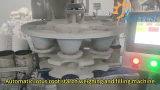 Multihead Weigher Filler for Lotus Root Starch – High Speed Automatic Packaging Line