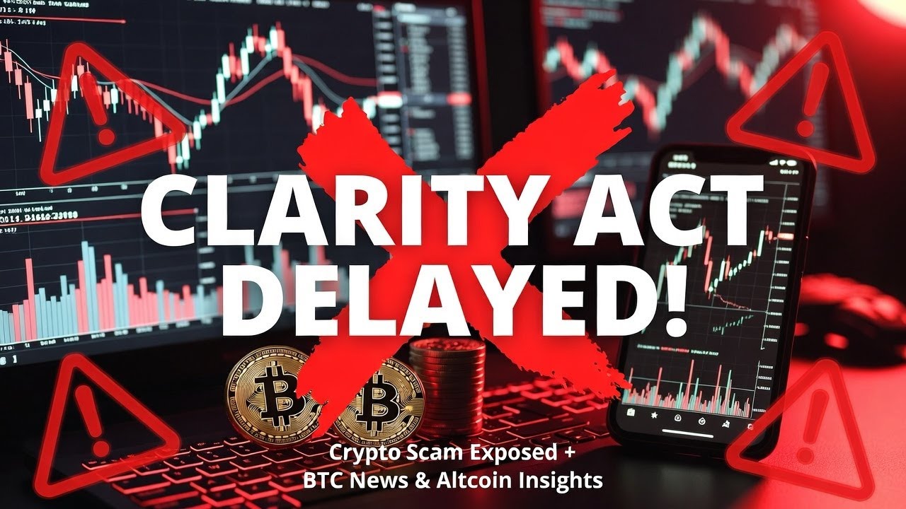 Crypto Market News: Clarity ACT Delayed! | Crypto Scam Exposed + BTC News &  Altcoin Insights